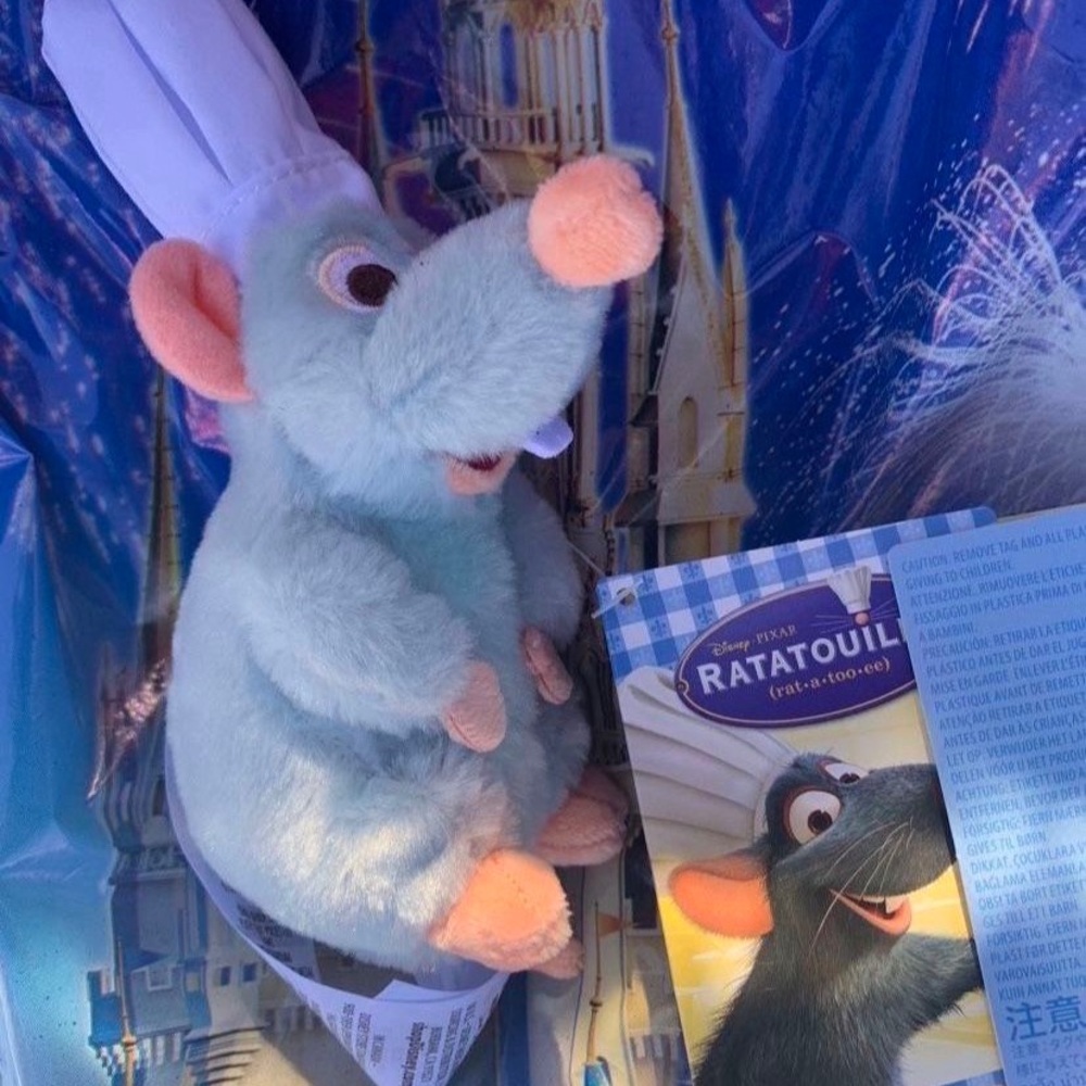 Disney Parks Ratatouille Remy Magnetic Shoulder Pal Plush